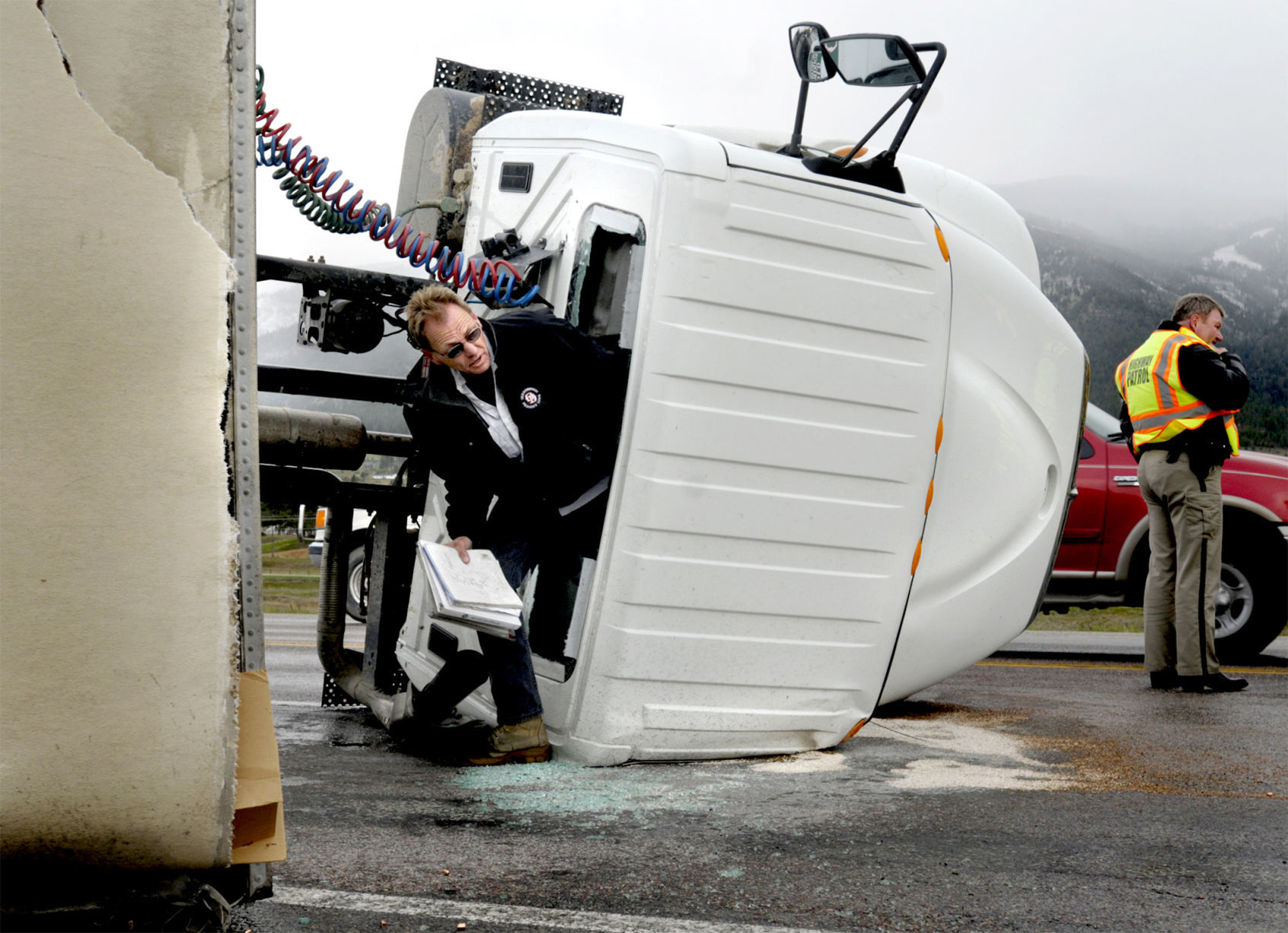 High winds hit hard